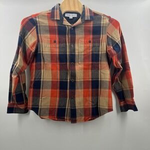 Old Navy Plaid Flannel Shirt Long Sleeve Button Up‎ Regular Fit Mens L